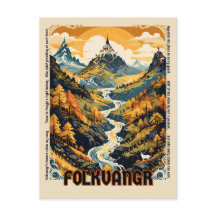 Norse Mythology La carte postale Folkvangr de Frey