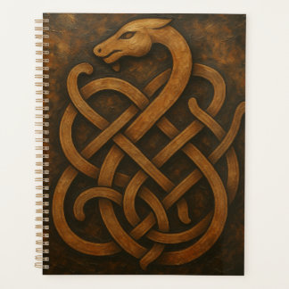 Norse Wolf Sigil - Viking Rune Art sur pierre noir