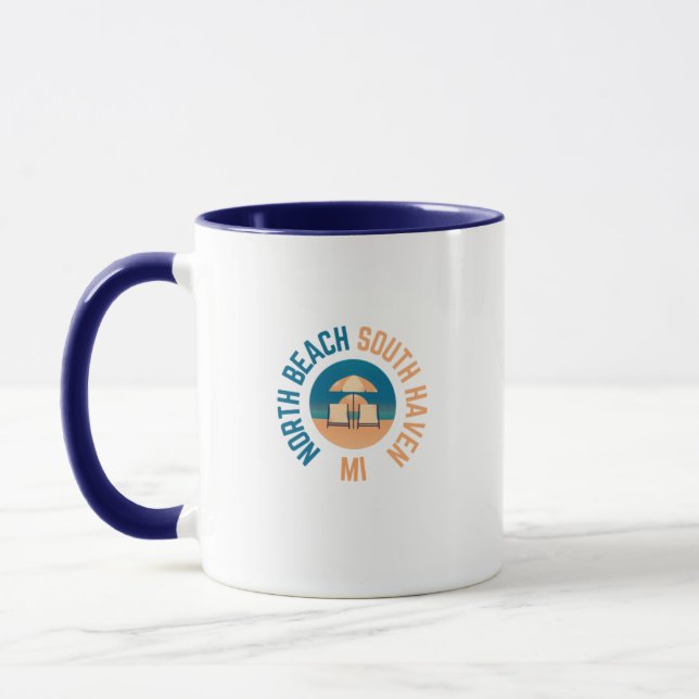 North Beach South Haven Michigan Coffee Mug (Gauche)