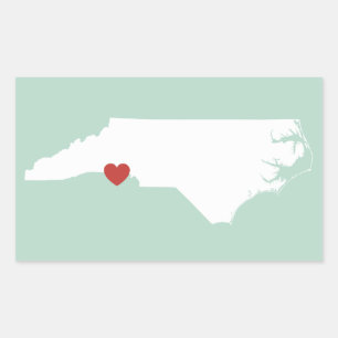North Carolina Love - Autocollant personnalisable