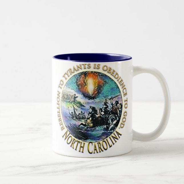 North Carolina Tea Party George Washington Mug (Droit)