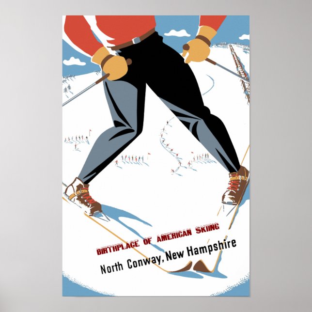 North Conway, New Hampshire affiche de voyage (Devant)