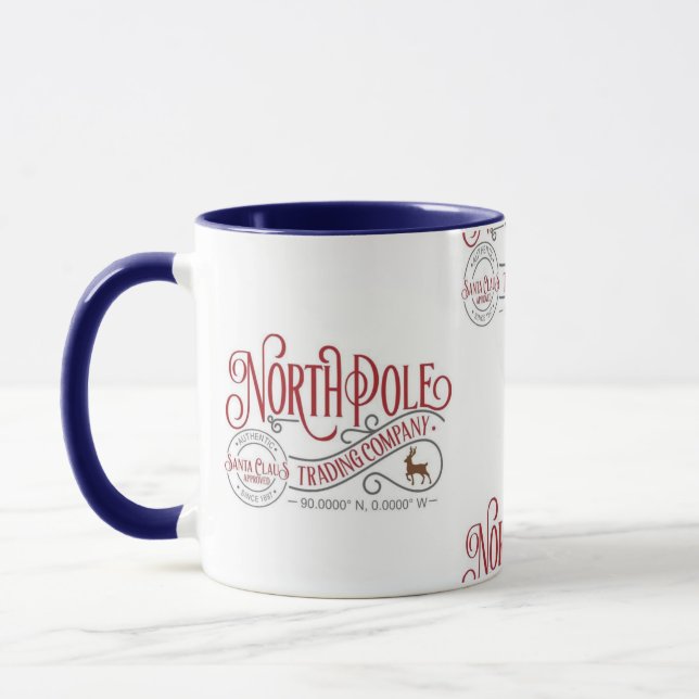 North Pole Trading Co. Christmas Mugs (Gauche)