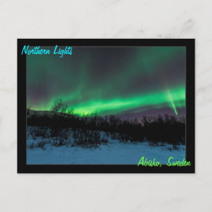 Northern Lights en Suède Carte postale