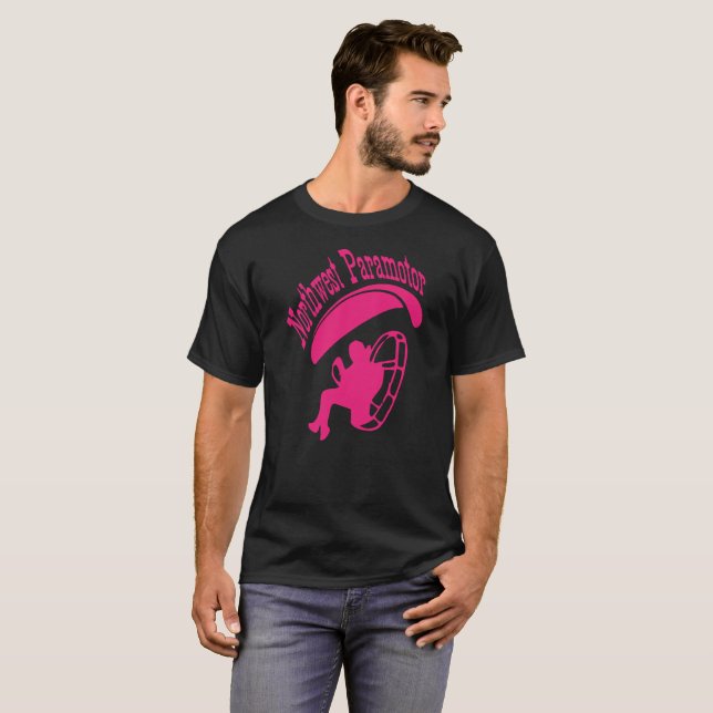 Northwest Paramotor Pink T-Shirt (Devant entier)