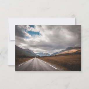 Norvège Carte photo du paysage routier