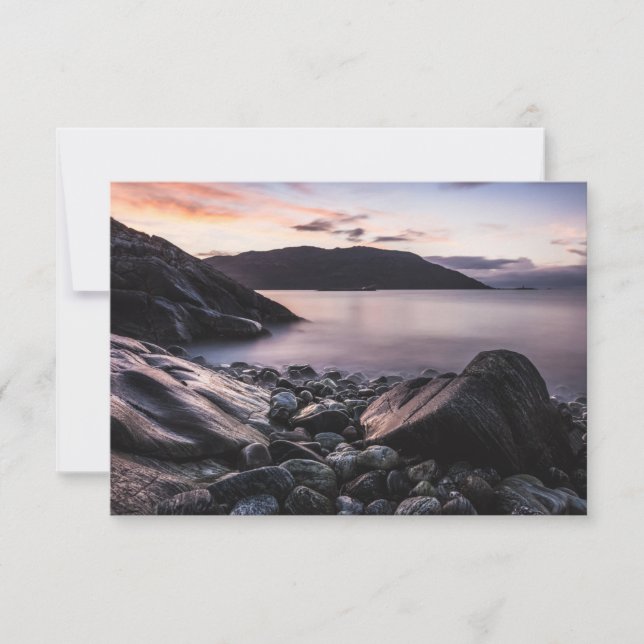 Norvège Carte photo paysager (Devant)