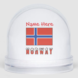 Norvège Drapeau norvégien Rouge Personnalisé