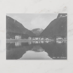 Norvège Vik Eidfjord Carte postale Vintage