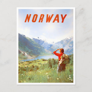 Norvège - voyage vintage Carte postale