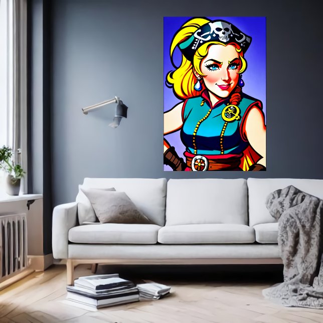 Norvégienne Pirate | AI Art Poster (Créateur téléchargé)