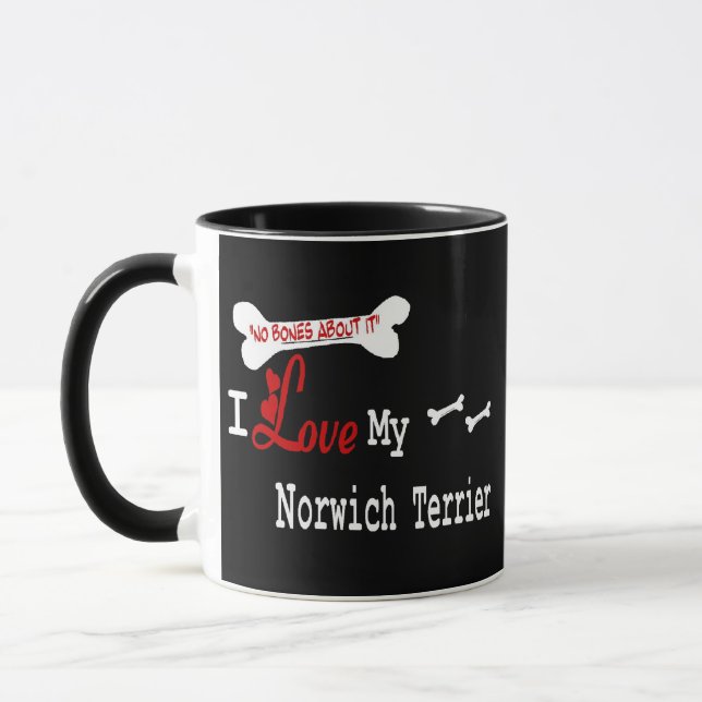 Norwich Terrier (I Love) Mug (Gauche)