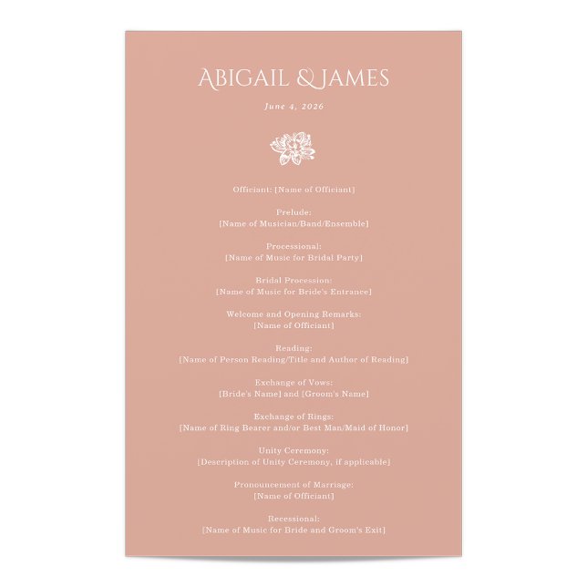 Norwich Wedding Programme (Créateur téléchargé)