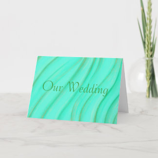 Nos Cartes d'Invitation Mariage, Vert & Or