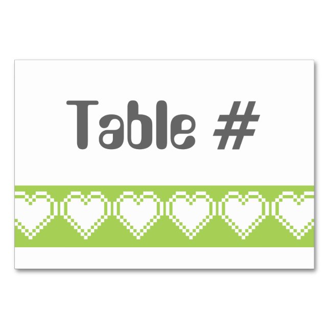 Nos Coeurs 8 bits dans la carte table Peridot (Devant)