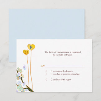 Nos coeurs ensemble mariage blanc RSVP