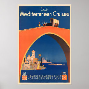Nos croisières méditerranéennes Affiche de voyage