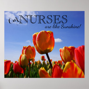 Nos infirmières sont comme le soleil ! affiches Se