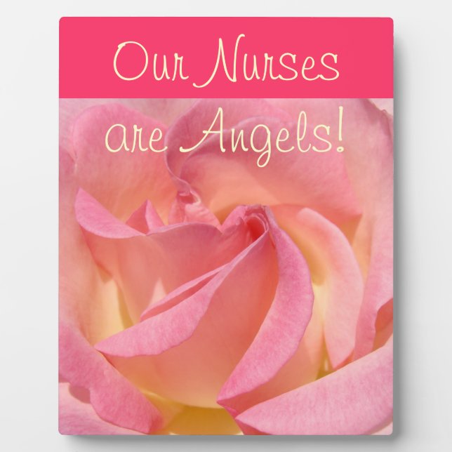 Nos infirmières sont des anges ! plaques Fleur de  (Devant)