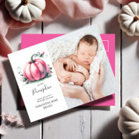 Nos invitations de Baby Shower 'Our Little Pumpkin