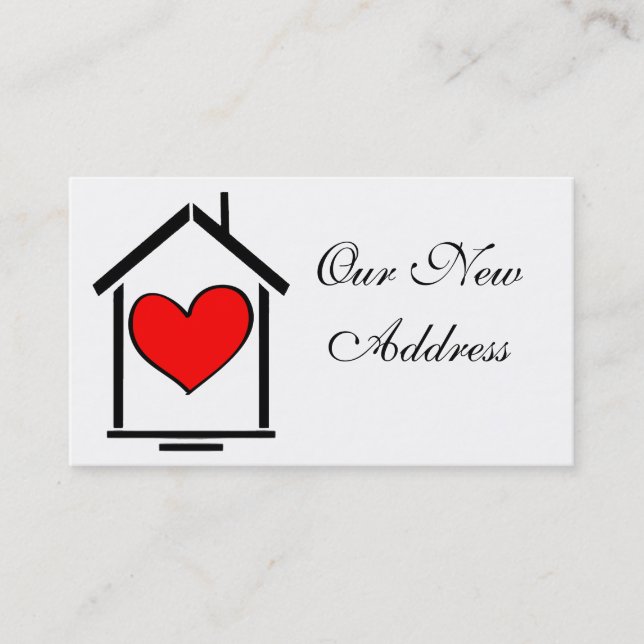 NOS NOUVEAUX CARTES DE VISITE D'ADRESSE (Devant)