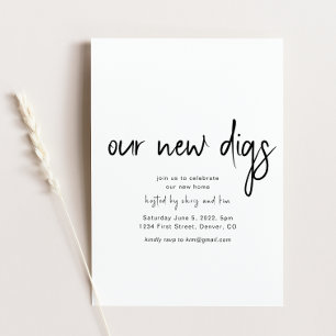 Nos nouveaux Digs Invitation Fête du réchauffement