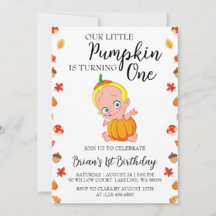 nos petites invitations d'anniversaire de citrouil