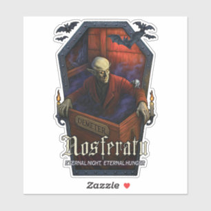 Nosferatu Coffin Edition Die-Cut Sticker - Gothiqu