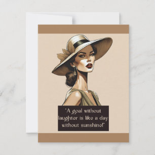 Nostalgic Retro Encourageants Words Card