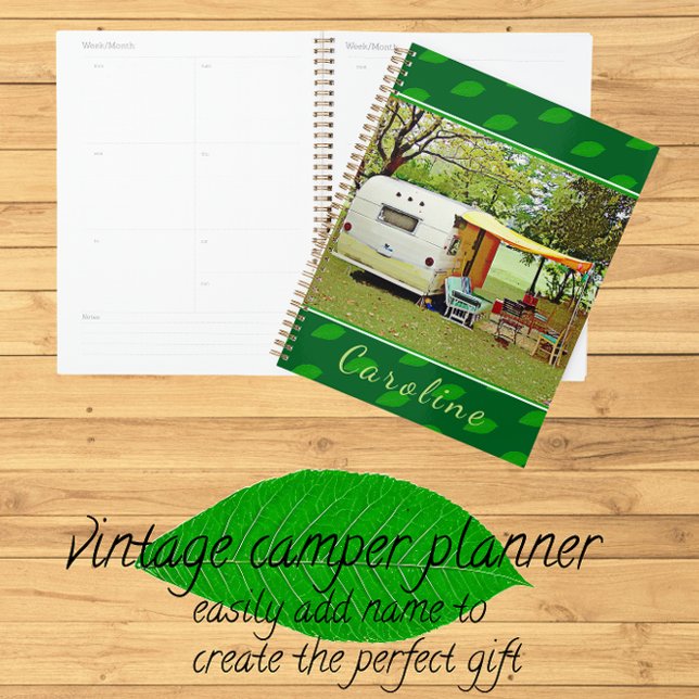 Nostalgic Vintage Camper Lazy Summer Travel (Vintage Style Travel Planner/Calendar)