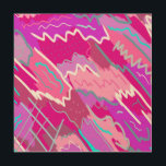 Nostalgie des années 90 Pop Art en Magenta<br><div class="desc">Art abstrait audacieux et amusant en rose et violet avec des marques et des accents expressifs.</div>