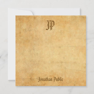 Nostalgique Calligraphié Monogramme Vintage Modèle