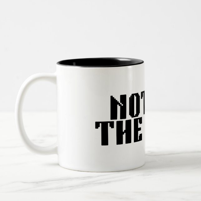 Not For The Weak Brutalist Coffee Mug (Gauche)