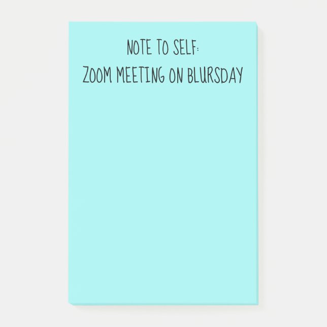 "Note à soi" amusant BlThursday Post-It Notes (Devant)