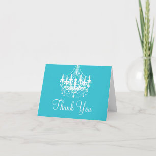 Note bleue et blanche turquoise de Merci de lustre