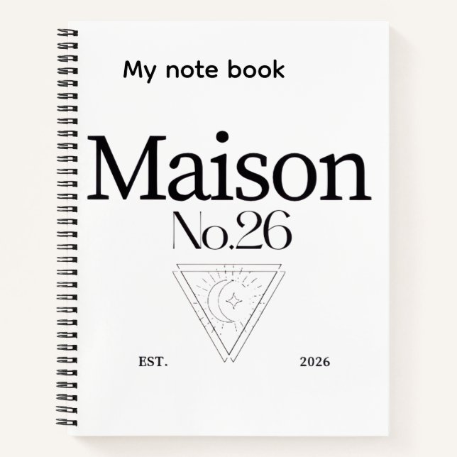 Note book / journal  (Devant)