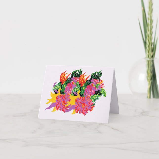 Note : Bouquet tropical (Devant)