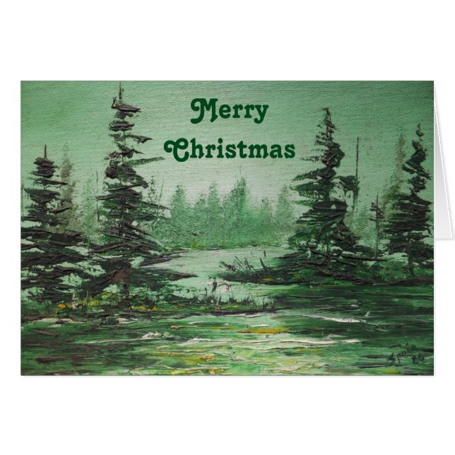 Note Carte Ann Hayes Peinture Green Forest (Devant Horizontal)
