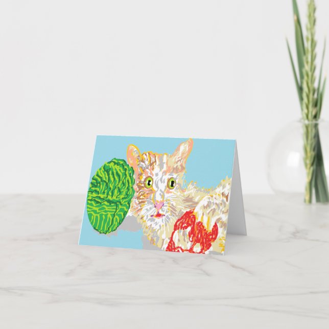 Note Carte vide à l'intérieur /Kitten (Devant)