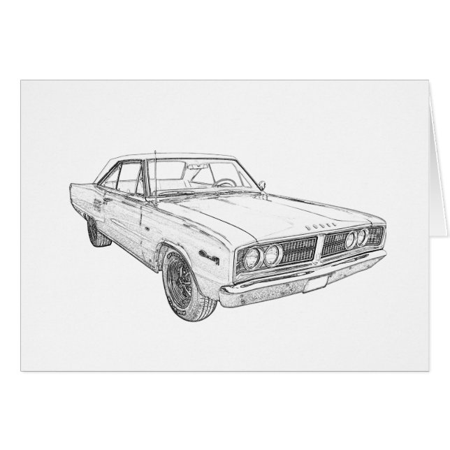 Note de 1966 Dodge Coronet (Devant Horizontal)