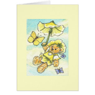 Note de blanc de nounours de parasol