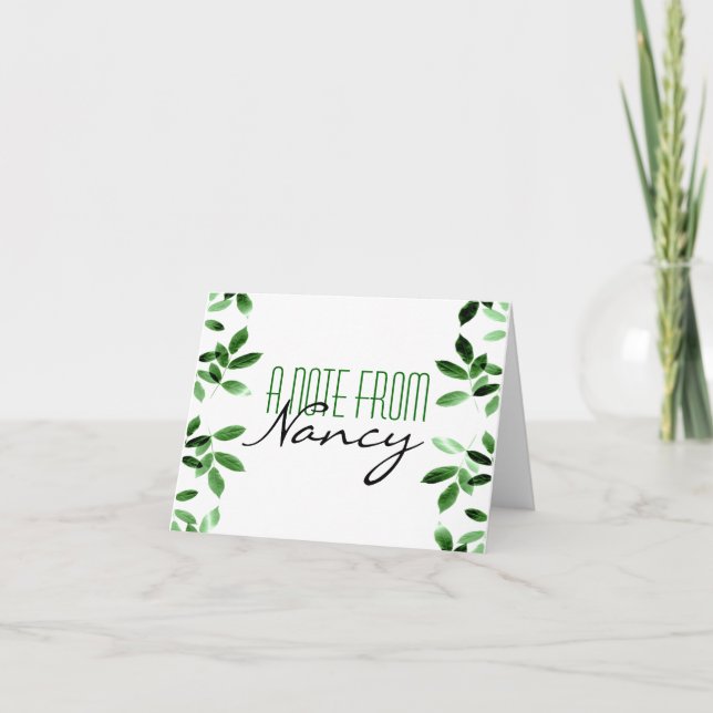 Note de... Cartes de correspondance (Devant)