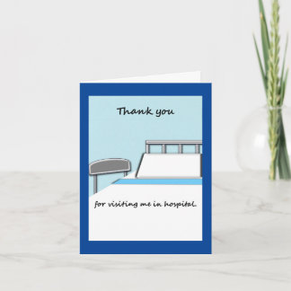 Note de Merci pour la visite d'hôpital