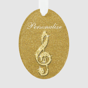Note de Musique Diamantée Brillante et Personnalis