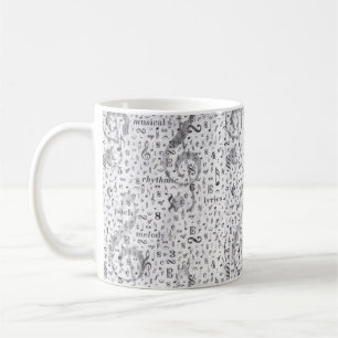 note de musique Motif piano musique Thème Mug