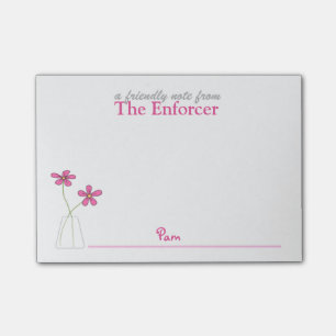 Note de post-it d'autorité