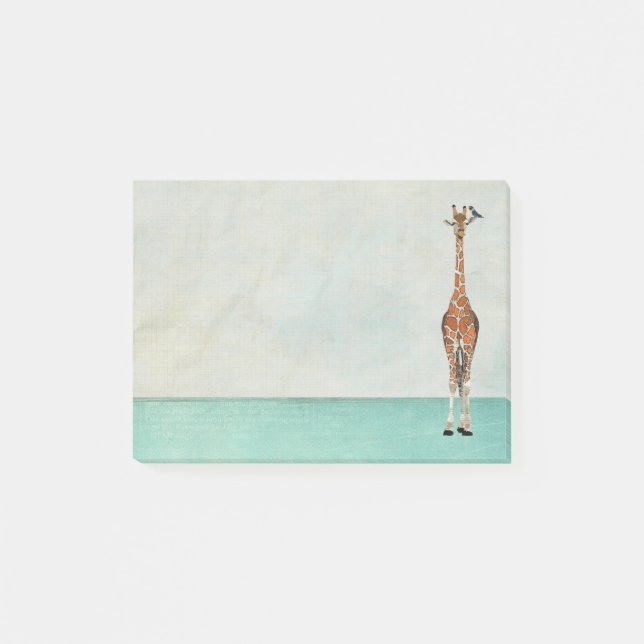 Note de post-it de GIRAFE et d'OISEAU (Devant)
