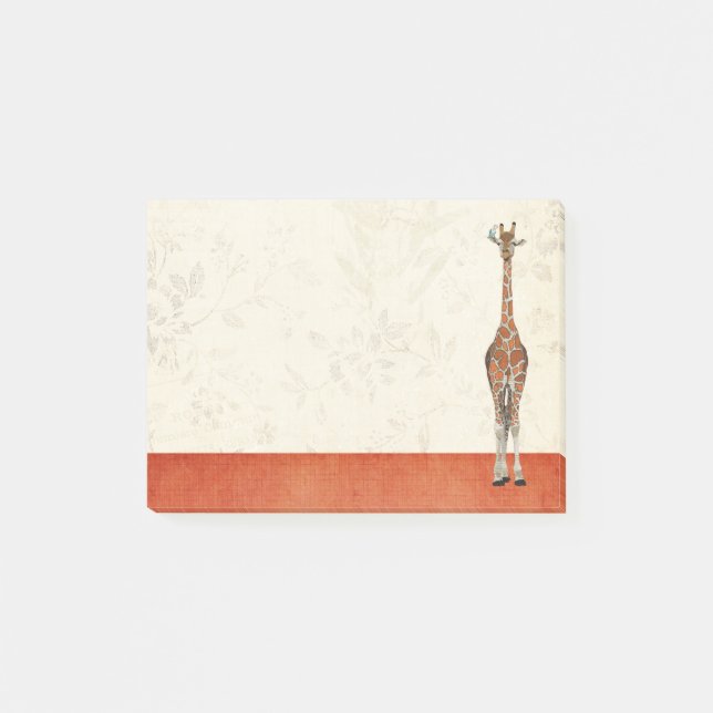 Note de post-it de GIRAFE et d'OISEAU (Devant)