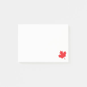 Note de post-it de ı de feuille d'érable rouge