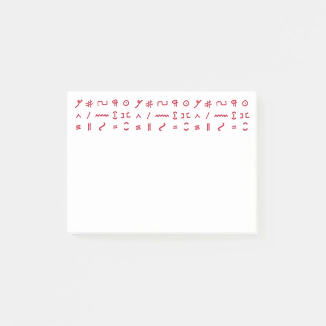 Note de post-it des marques de correcteur (Devant)